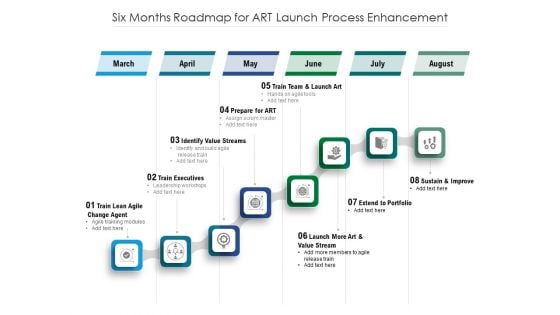 Six Months Roadmap For Art Launch Process Enhancement Ideas