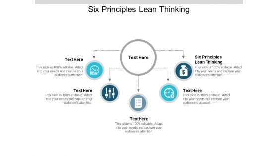 Six Principles Lean Thinking Ppt PowerPoint Presentation Professional Gallery Cpb