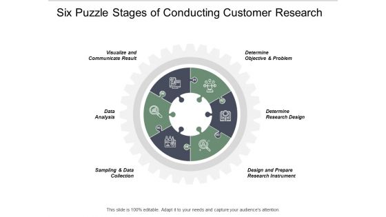 Six Puzzle Stages Of Conducting Customer Research Ppt PowerPoint Presentation Summary Designs Download Six Puzzle Stages Of Conducting Customer Research Ppt PowerPoint Presentation Summary Designs Download