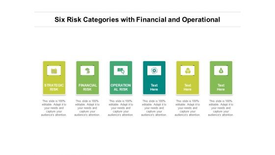 Six Risk Categories With Financial And Operational Ppt PowerPoint Presentation Portfolio Layouts PDF