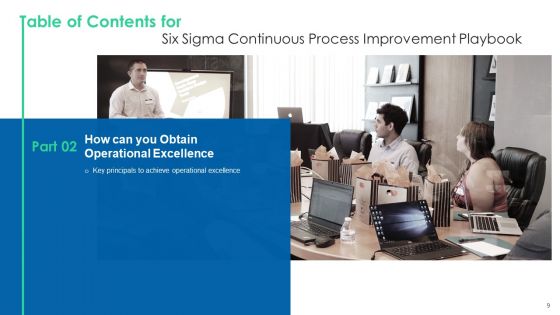 Six Sigma Continuous Process Improvement Playbook Ppt PowerPoint Presentation Complete Deck With Slides