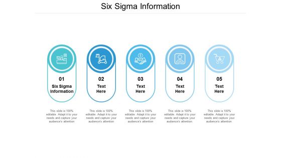 Six Sigma Information Ppt PowerPoint Presentation Pictures Background Designs Cpb