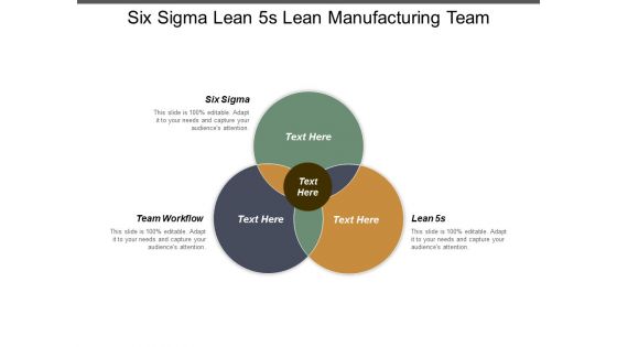 Six Sigma Lean 5S Lean Manufacturing Team Workflow Ppt PowerPoint Presentation Pictures Tips