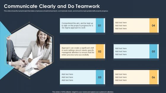 Six Sigma Methodologies For Process Optimization Communicate Clearly And Do Teamwork Rules PDF Six Sigma Methodologies For Process Optimization Communicate Clearly And Do Teamwork Rules PDF
