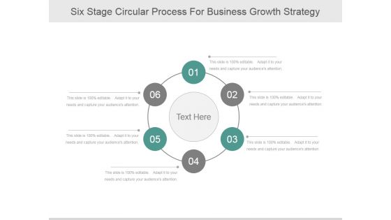Six Stage Circular Process For Business Growth Strategy Ppt PowerPoint Presentation Layouts
