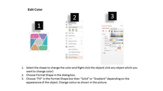 Six Staged Infographics Square With Business Icons Powerpoint Templates