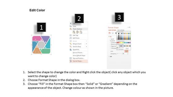 Six Staged Infographics Square With Business Icons Powerpoint Templates