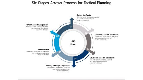 Six Stages Arrows Process For Tactical Planning Ppt PowerPoint Presentation Layouts Mockup