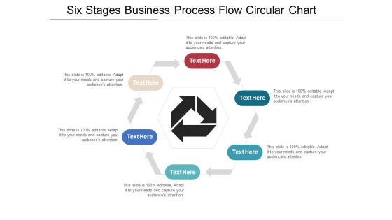 Six Stages Business Process Flow Circular Chart Ppt PowerPoint Presentation Icon Portfolio PDF