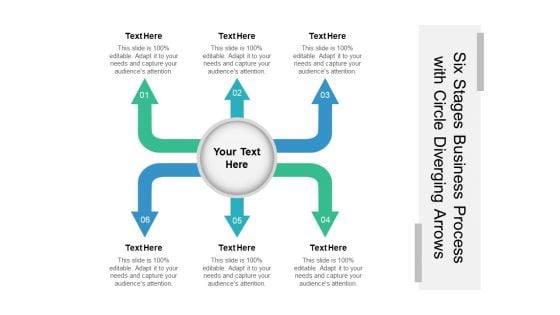 Six Stages Business Process With Circle Diverging Arrows Ppt PowerPoint Presentation Outline Format PDF Six Stages Business Process With Circle Diverging Arrows Ppt PowerPoint Presentation Outline Format PDF