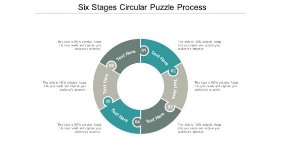 six stages circular puzzle process ppt powerpoint presentation professional example introduction