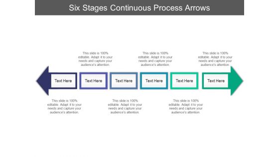 Six Stages Continuous Process Arrows Ppt PowerPoint Presentation Styles Topics