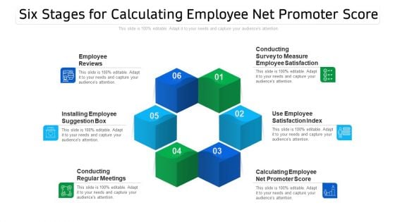 Six Stages For Calculating Employee Net Promoter Score Ppt PowerPoint Presentation File Elements PDF