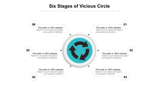 Six Stages Of Vicious Circle Ppt PowerPoint Presentation Pictures Slide Download PDF