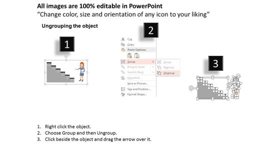 Six Stairs Steps With Icons Powerpoint Templates