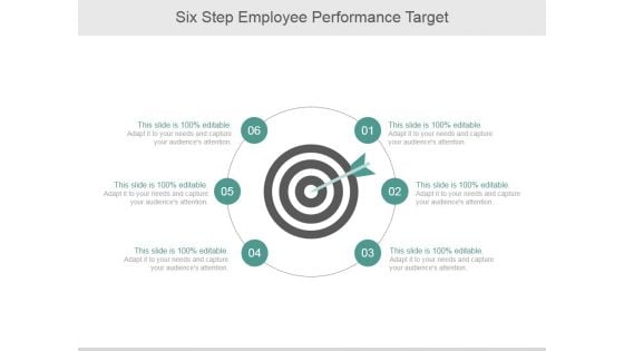 Six Step Employee Performance Target Ppt PowerPoint Presentation Professional