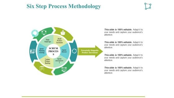 Six Step Process Methodology Ppt PowerPoint Presentation Professional Icon