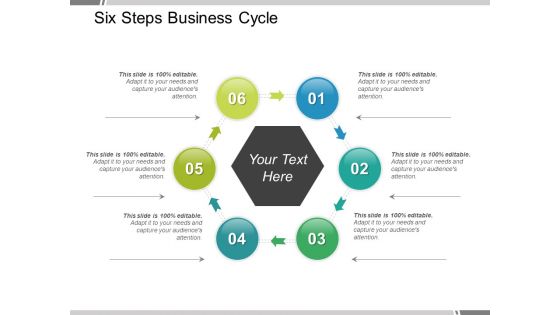 Six Steps Business Cycle Ppt PowerPoint Presentation Ideas Influencers