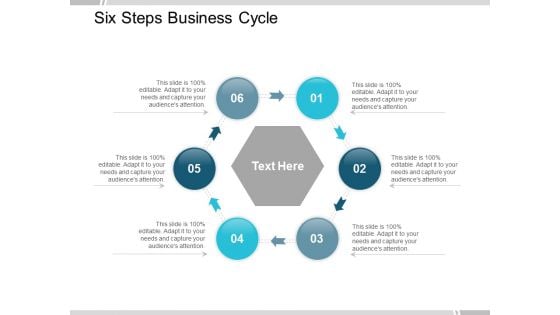 Six Steps Business Cycle Ppt Powerpoint Presentation Layouts Aids