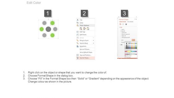 Six Steps Circular Chart With Icons Powerpoint Slides