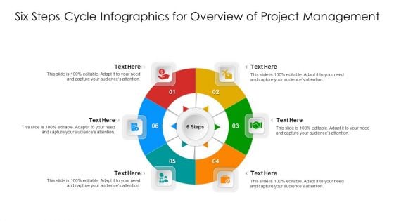 Six Steps Cycle Infographics For Overview Of Project Management Ppt PowerPoint Presentation Gallery Master Slide PDF Six Steps Cycle Infographics For Overview Of Project Management Ppt PowerPoint Presentation Gallery Master Slide PDF