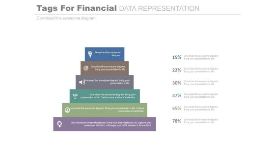 Six Steps Diagram For Financial Ratio Analysis Powerpoint Slides