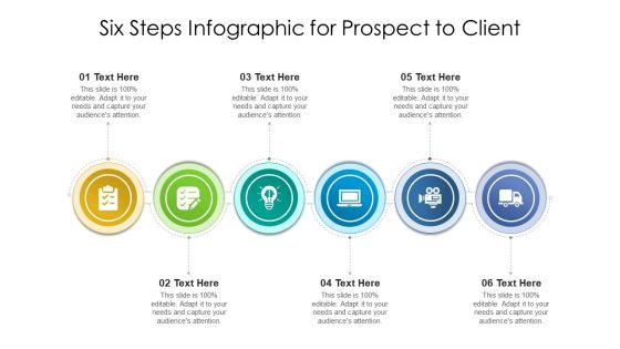 Six Steps Infographic For Prospect To Client Ppt Background Images PDF Six Steps Infographic For Prospect To Client Ppt Background Images PDF