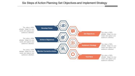 Six Steps Of Action Planning Set Objectives And Implement Strategy Ppt Powerpoint Presentation Outline Images Six Steps Of Action Planning Set Objectives And Implement Strategy Ppt Powerpoint Presentation Outline Images