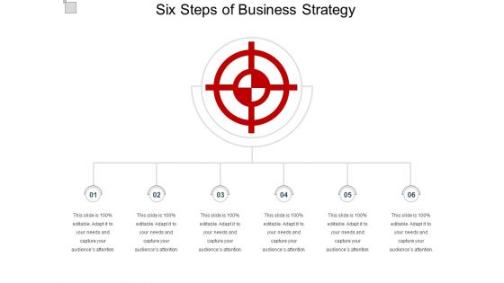 Six Steps Of Business Strategy Ppt PowerPoint Presentation Infographics Objects PDF