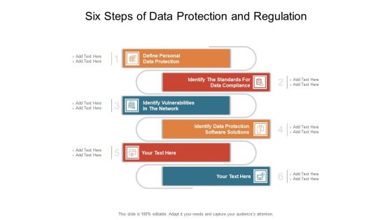 Six Steps Of Data Protection And Regulation Ppt PowerPoint Presentation Graphics PDF