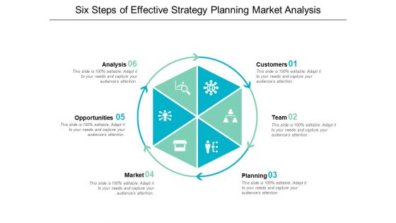 Six Steps Of Effective Strategy Planning Market Analysis Ppt Powerpoint Presentation Outline Objects