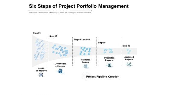 Six Steps Of Project Portfolio Management Ppt PowerPoint Presentation Outline Example