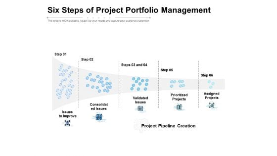 Six Steps Of Project Portfolio Management Ppt PowerPoint Presentation Outline Example