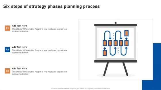 Six Steps Of Strategy Phases Planning Process Designs PDF