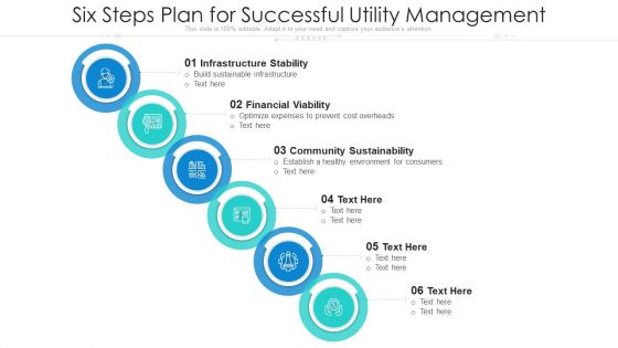 Six Steps Plan For Successful Utility Management Ppt PowerPoint Presentation Gallery Clipart Images PDF Six Steps Plan For Successful Utility Management Ppt PowerPoint Presentation Gallery Clipart Images PDF