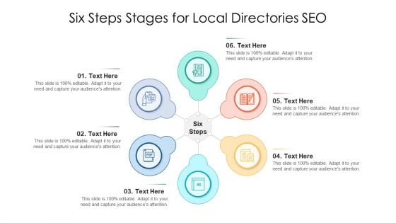 Six Steps Stages For Local Directories SEO Ppt Pictures Information PDF