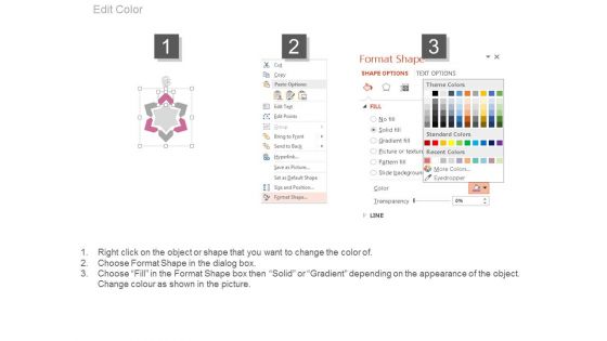 Six Steps Star Diagram With Icons Powerpoint Template