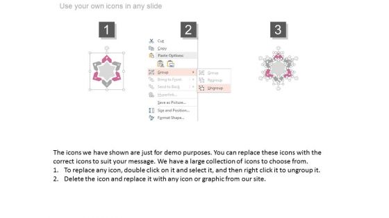 Six Steps Star Diagram With Icons Powerpoint Template