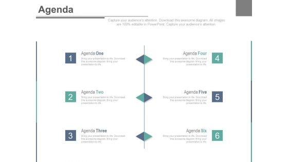 Six Steps To Develop A Realistic Agenda Powerpoint Slides