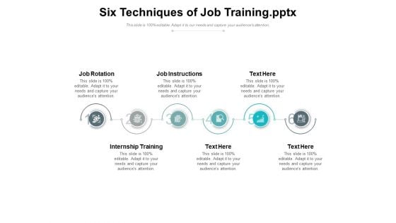 Six Techniques Of Job Training Ppt PowerPoint Presentation Portfolio Deck PDF