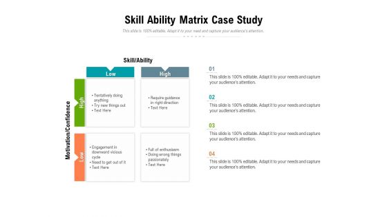 Skill Ability Matrix Case Study Ppt PowerPoint Presentation Infographics Visual Aids