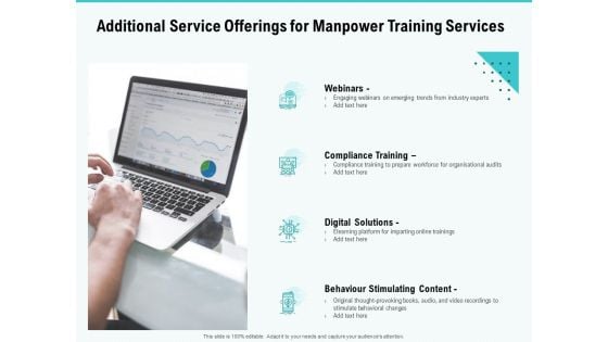 Skill Development Employee Training Additional Service Offerings For Manpower Training Services Template PDF