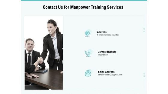 Skill Development Employee Training Contact Us For Manpower Training Services Infographics PDF