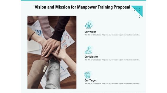 Skill Development Employee Training Vision And Mission For Manpower Training Proposal Rules PDF