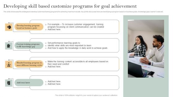 Skill Enhancement Plan Developing Skill Based Customize Programs For Goal Achievement Designs PDF