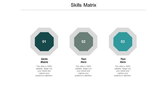 Skills Matrix Ppt PowerPoint Presentation Introduction Cpb