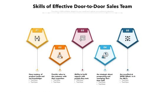 Skills Of Effective Door To Door Sales Team Ppt PowerPoint Presentation Model Themes PDF