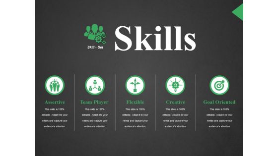 Skills Ppt PowerPoint Presentation Infographic Template Icons