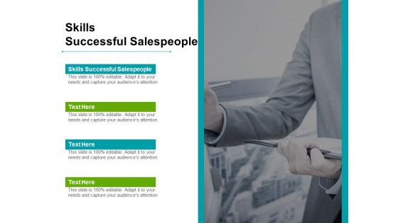 Skills Successful Salespeople Ppt PowerPoint Presentation Summary Professional Cpb Pdf