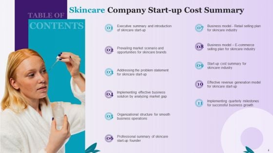 Skincare Company Start-Up Cost Summary Ppt PowerPoint Presentation Complete Deck With Slides